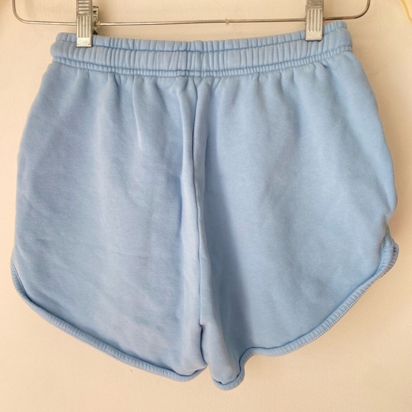 Fiorucci Shorts Women’s Small Velour Equipe Shorts Blue - Picture 3 of 10